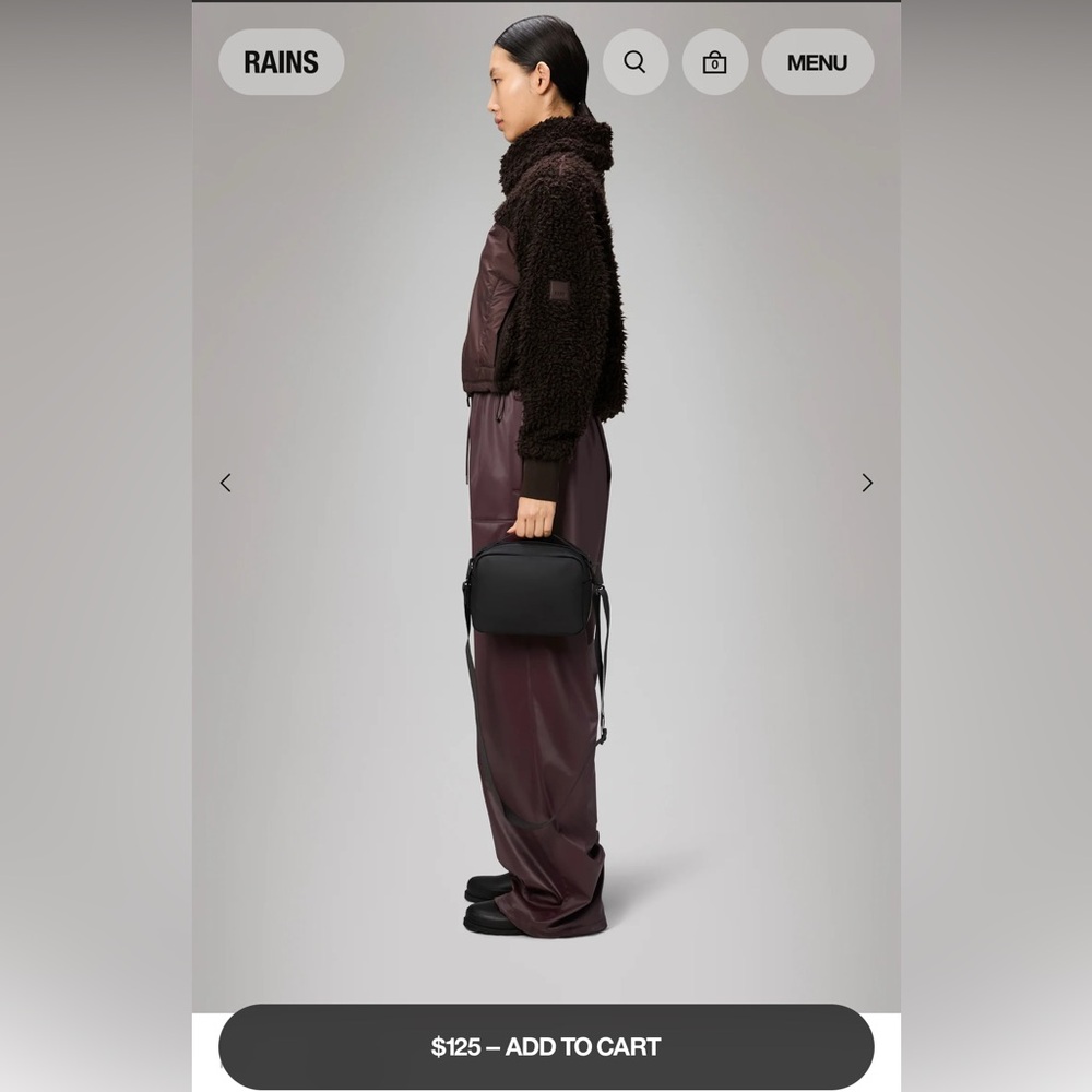 RAINS NWOT Box BAG